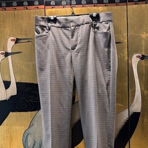 Fine Italian Wool Houndstooth Pants